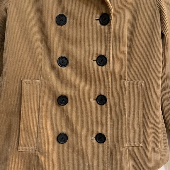 Vintage Tommy Hilfiger Corduroy Double Breasted Jacket Tan Paisley Lined Medium - Picture 3 of 9